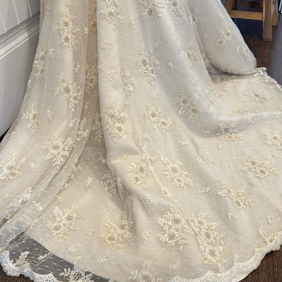 Justin Alexander Wedding Dress - not white - light gold - Picture 16 of 17